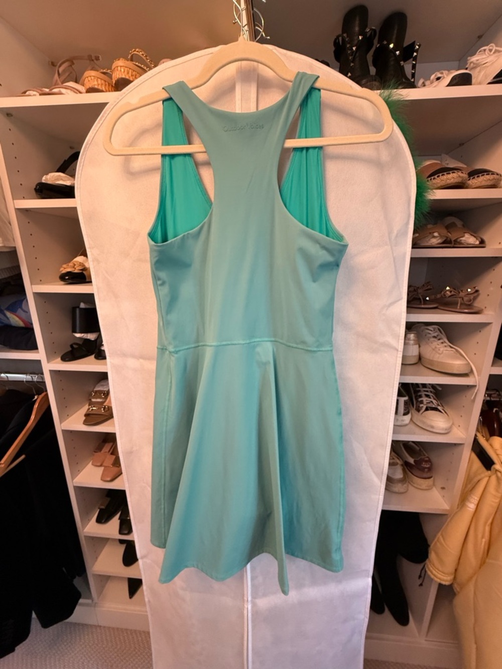 Outdoor Voices Mint Green Tennis Racerback Dress- size medium - Picture 4 of 7
